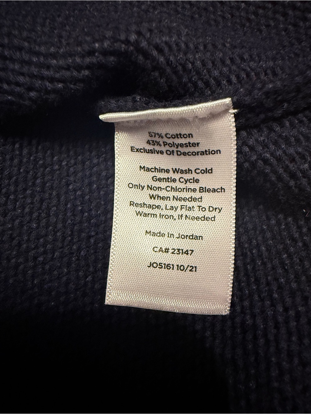 Talbots Navy Lace-Up Rope Sweater - Size Large - Picture 12 of 12